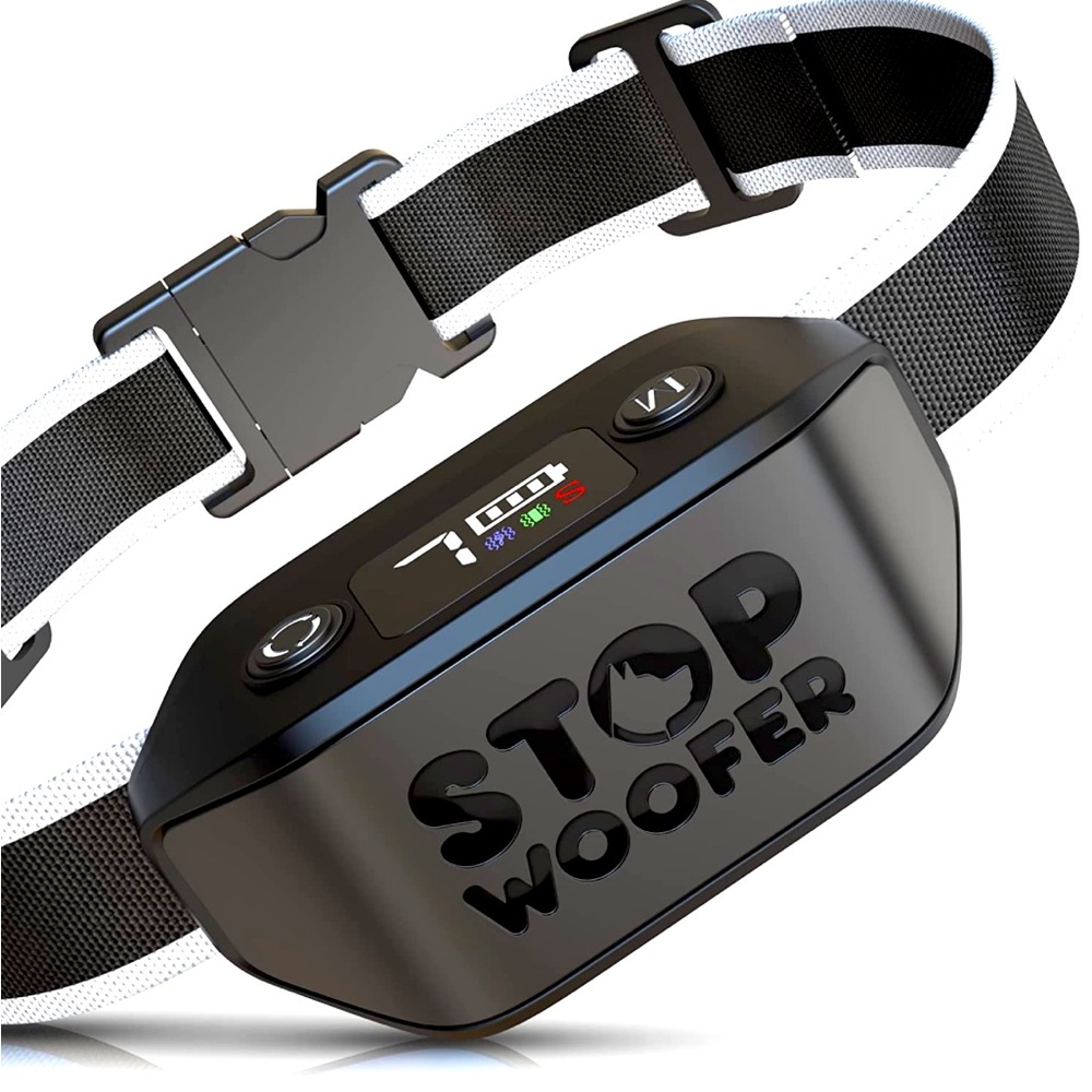 STOPWOOFER Dog Bark Collar - No Shock, No Pain - Rechargeable